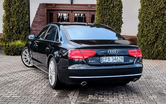 Audi A8 cena 110000 przebieg: 213000, rok produkcji 2013 z Woźniki małe 529